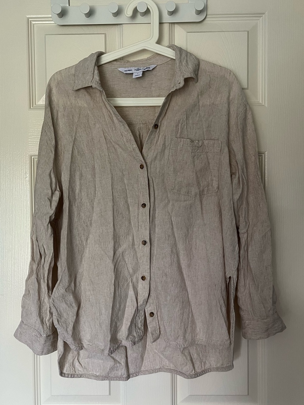 Old navy linen blend button down - size M
